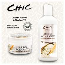 COMBO Crema ACLARANTE Facial 100ml + Crema ACLARANTE Corporal 250ml de Arroz 100% NATURAL - Blanco - Ver 10
