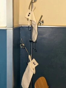 2pairs Magnetic Hand Holding Couple Socks, White Color, Spring And Autumn, Cute Anti-Skid Stockings With Magnet, Middle Tube Socks, Fall