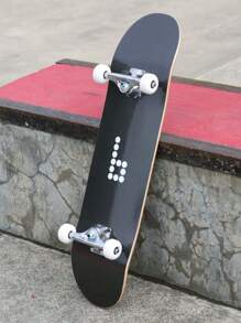 The Best Beginner Complete Skateboard - Black - View 3