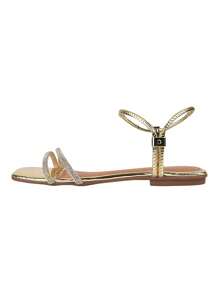 Women Flat Sandals - Vàng - Xem 7