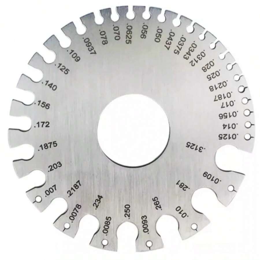 Stainless Steel Sheet And Wire Caliper, 0-36, - Silver - View 1