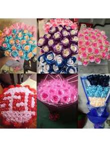 25 Yards/Cuộn Ruy băng Satin Polyester màu vàng gừng, lý tưởng để làm nơ và trang trí cho các lễ hội như đám cưới, - nghệ - Xem 2