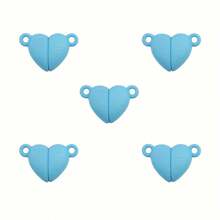 5 Men răng Hình trái tim Móc cài nam châm & 1 đôi Cặp đôi Vòng tay Với Từ tính Vật rủ xuống Phụ kiện trang sức DIY - 5 cặp - Xem 23