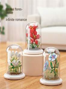 Eternal Lotus Building Blocks Bouquet Educational Puzzle Flower Toy Micro Particles Building Blocks