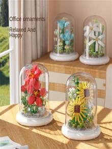 Eternal Lotus Building Blocks Bouquet Educational Puzzle Flower Toy Micro Particles Building Blocks