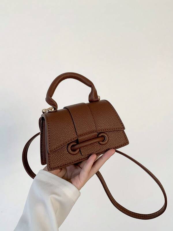 Bolso de lápiz labial de textura súper popular de este año 2025, bolso pequeño cuadrado mini extranjero, nuevo bolso de mano versátil de unicolor para mujer