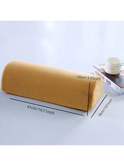 1pc Leg Pillow, Lumbar Support Office Foot Rest, Slow Rebound Latex Waist Kussen Wedge Roll Cushion Lower Back, Relax, Maternity Bedding, Home view 5