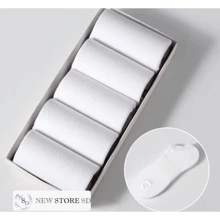 Kit 18 Pares de Meias Brancas Soquete Feminina e Masculina confortável respirável