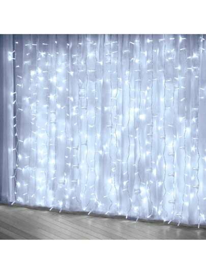 Serie Cortina Navideña 3*3 mts Led Con 8 Modos Navidad Decoración Hogar