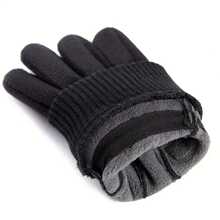 1 Par, Guantes Cálidos De Terciopelo Unisex, Guantes Cortos Antideslizantes Para Pantalla Táctil, Guantes Deportivos Especiales Impermeables Y Resistentes Al Frío Para Ciclismo Al Aire Libre En Otoño E Invierno, Guantes De Felpa Con Dedos Cruzados Engrosados