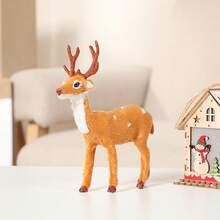 1入裝可愛的鹿造型聖誕裝飾禮物 15cm酒店商場桌面裝飾物