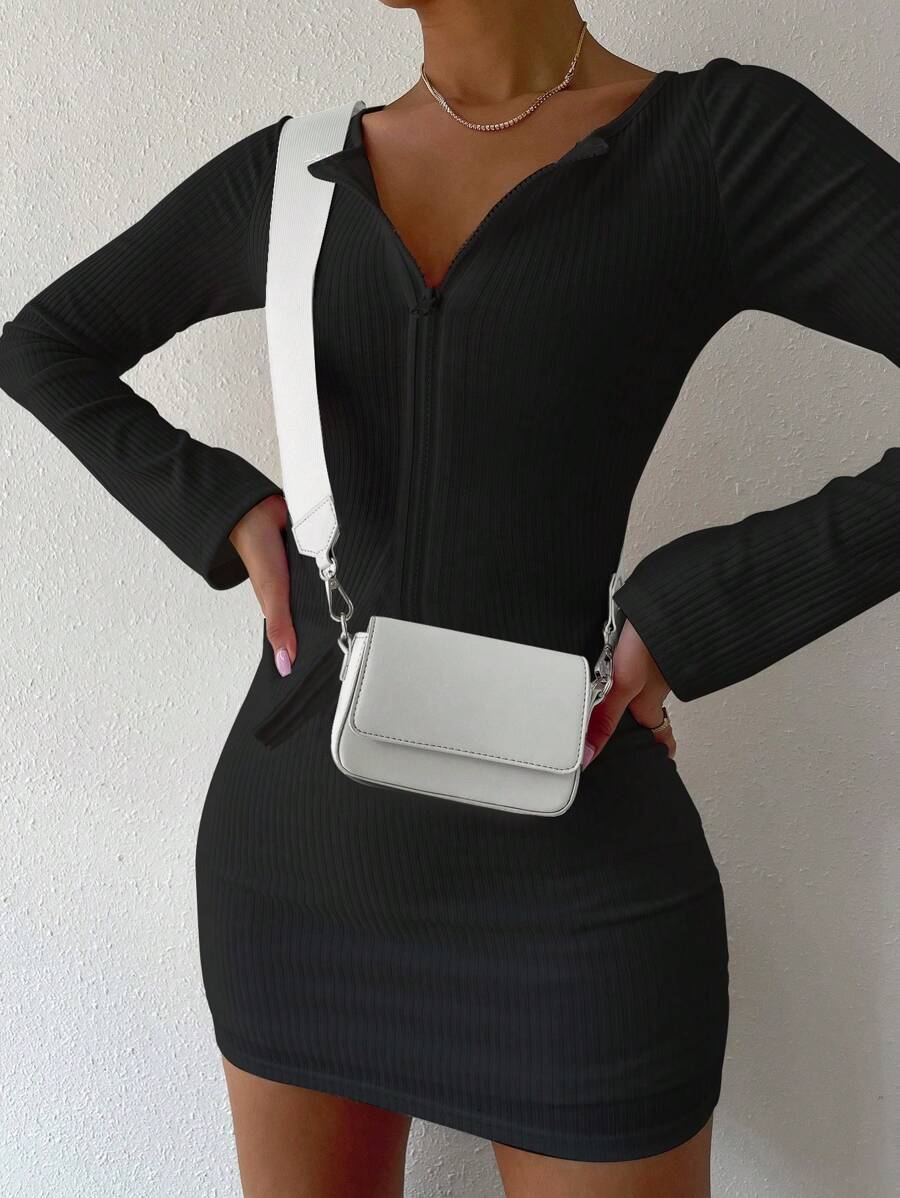 Women's The Snapshot Bag Mini Pu Waist Bag Shoulder/crossbody Multipurpose Bag In White Color, Flip Design, Adjustable Strap, Suitable For Outdoor Sports, Hiking, Running, Mobile Phone Bag For Women And Men - White - View 1