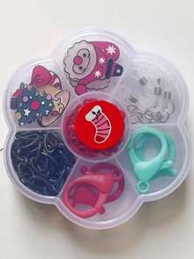 1 Box Christmas Themed Creative & Simple Mask Chain Material Set, Including Anti-loss Chain, Diy Supplies For Sunglasses Chain And Mobile Phone Chain - Multicolor - View 4