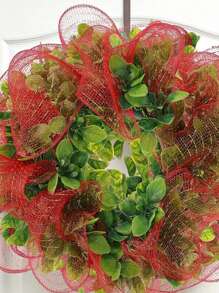 1pc Christmas Wedding Tulle Ribbon With Gold Wire Edge For Party Decoration, Xmas Tree Decor - View 3