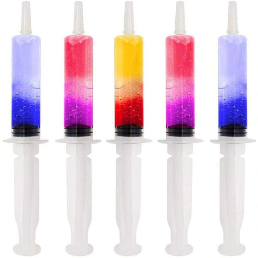 3pcs Christmas Party Festival Syringe & Injection Shape Drink Dispenser - Multicolor - View 1
