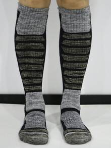 WEIERYA 1 雙高筒滑雪襪,冬季運動保暖襪,適合滑雪、溜冰、冬季健行等冬季運動