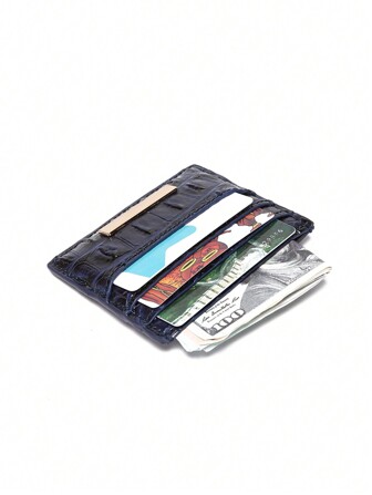 majue Crocodile Pattern Solid Color Double Sided Transparent Card Coin Card Holder Card Holder Wallet Business Card Holder Credit Card Holder For Women Wallet Mini Wallet Purse Wallet Card Wallet