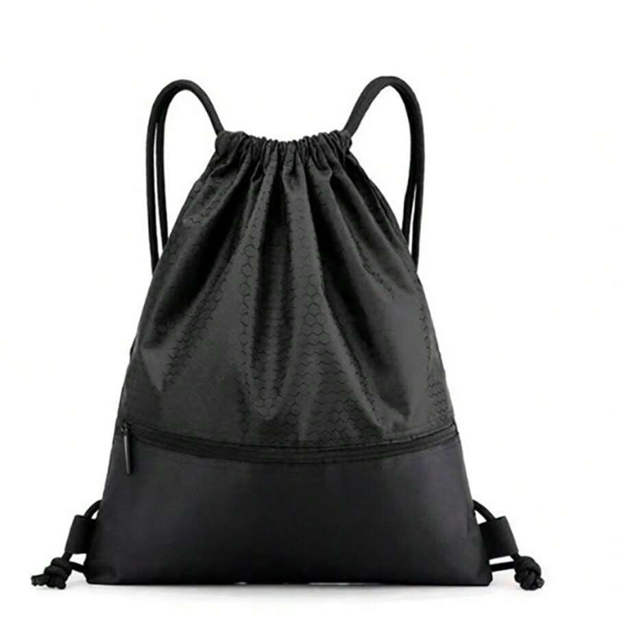 1pc Black Sport Dual-shoulder Backpack For Outdoor Training, Fitness, Basketball With Multi-functional Storage Bag - Black - View 1