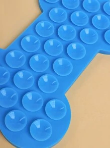 1入骨形矽膠貓狗舔食墊,慢餵養和吸力設計的寵物餵食墊 - 藍色 - 查看 8