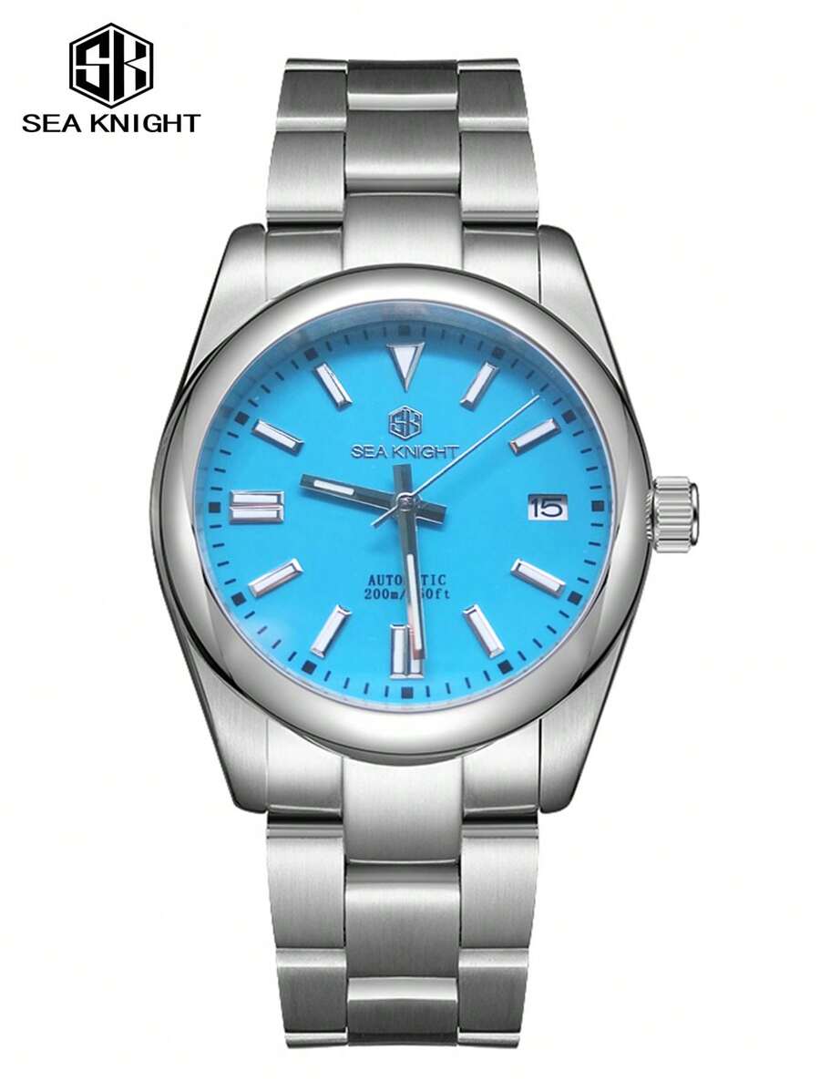 男款潛水手錶,200m防水,藍寶石水晶,c3夜光,不鏽鋼材質,日本nh35自動機械腕錶