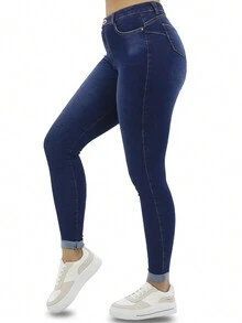 Women Pants - Màu xanh hải quân - Xem 1
