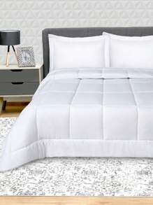 Edredón Duvet Con Relleno Individual Blanco Ultra Suave - Blanco - Ver 2