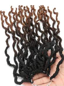 1-6Packs Locs Ombre Crochet Hair, Goddess Locs Faux Locs Roots Dreadlocs Synthetic Braiding Hair Extensions