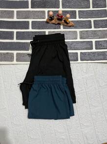 Men Shorts - Dusty Blue - View 1
