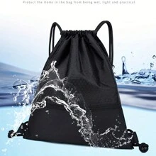 1pc Black Sport Dual-shoulder Backpack For Outdoor Training, Fitness, Basketball With Multi-functional Storage Bag - Black - View 3