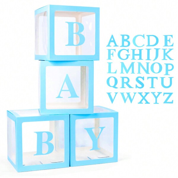 1PC Transparent Letter Box Birthday Wedding Custom Name Balloon Box 1st Birthday Party Decorations Honey/Sweetheart/Darling ,Christmas Decorations Large Transparent Box,Decorations For Holiday Party Decorations, Home Decor, Fireplace Decor,Ba/By Shower Box