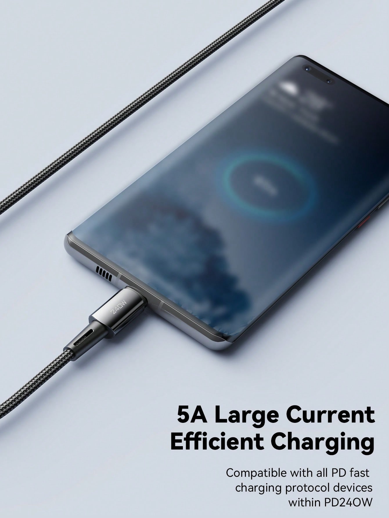 ESSAGER كابل شحن سريع نوع C من سايجر بقوة 240 واط،...