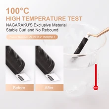 1 件 NAGARAKU 扁平椭圆形睫毛分叉尖头哑光灰色炭灰色 8-15 毫米超柔软温和自然睫毛延长扁平形状睫毛发送随机包装睫毛簇、睫毛簇、单根睫毛、睫毛、假睫毛 - 黑色 - 查看 10