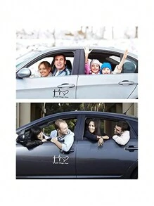 表演你的帶A時髦,,Love心車貼花貼紙 - 白色 - 查看 5