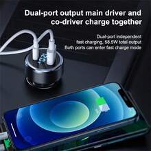olaf 1pc 66w PD Car Charger - Silver - View 3