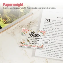 Best Gift For Your Bestie - Unique Acrylic Collage Gift For Desk Decoration Birthday - Clear - View 5