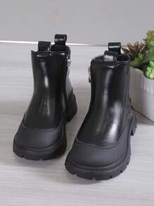 Vielseitige Plüschwärme, Modische, Bequeme, Flache Lederstiefel