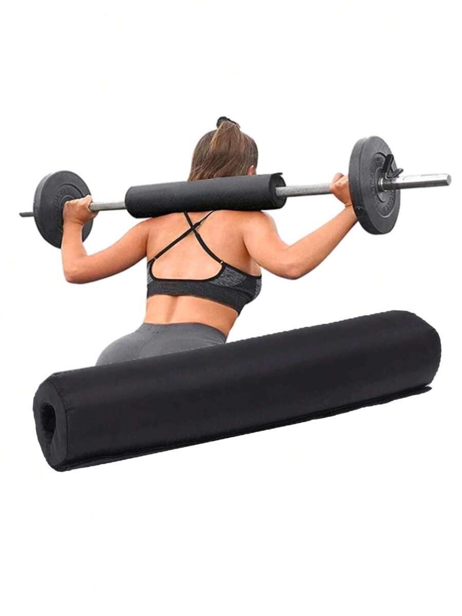 1pc Barbell Pad For Squats, Foam Squat Shoulder Pad, Weightlifting Neck Cushion, Thick Barbell Padding Cover For Neck And Shoulders Protection During Exercise Gym Accessories - Black - View 1