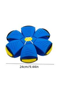 1入隨機顏色彈性跳跳球和飛盤踏板變形玩具,適用於戶外足球遊戲 - 彩色 - 查看 7