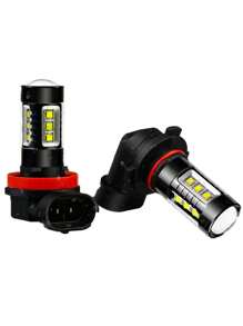 GLANBERT 2 件全新设计汽车 LED 雾灯 H4 H7 H1 灯 80W 6000K 白色汽车灯泡 H11 H3 9005 9006 汽车灯 - 白色 - 查看 19