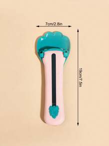 1入组隨機顏色貓和狗用貓條擠壓勺貓零食勺餵食器隨機顏色 - 彩色 - 查看 5