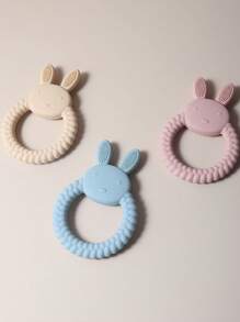 Dentizione Del Bambino Silicone Coniglio Silicone Giocattolo Per Calmare Il Dolore Dei Denti Del Bambino