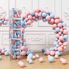 1 pièce Boîte à lettres transparente personnalisée pour anniversaire, mariage, boîte à ballons avec nom, décorations pour 1er anniversaire, miel/chérie/chéri, décorations de Noël, grande boîte transparente, décorations pour fête, décoration de maison, décoration de cheminée, boîte de douche (les matériaux en papier sont sujets à la casse)