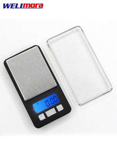 Báscula Para Joyería Con Tapa Protectora - Balanza De Precisión Portátil Con Pantalla LCD - Herramientas De Pesaje Para Uso Personal O Profesional