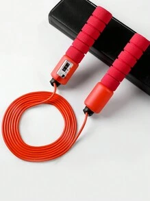 1pc Fitness Professional Counting Jumping Rope - Red - View 3