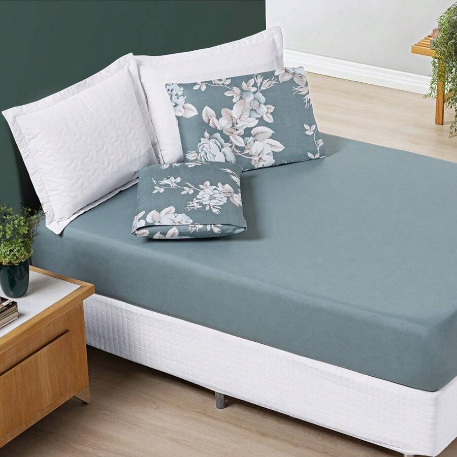 Sheet Sets with Pillowcases - màu xanh lá - Xem 1