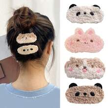 Pinza Para El Pelo Bb Con Forma De Conejo, Animal De Dibujos Animados, Estilo Dulce Y Fresco, 1 Ud. - Rosa - Ver 2