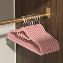 Black Velvet Clothes Hangers - Black - View 7