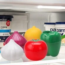 1 Pieza Caja De Almacenamiento De Vegetales De Plástico Pp Para Frutas, Cebollas, Ajo, Limón Y Bol De Conservación De Alimentos - Blanco - Ver 4