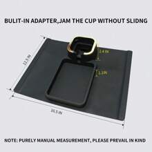 pudy roll 1 pieza Portavasos para sofá antideslizante de silicona con diseño patentado - Negro - Ver 3