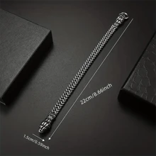 Pulsera De Cadena Con Cabeza De Serpiente De Acero Inoxidable Para Hombre, Estilo Punk, Regalo Diario De Joyas Temáticas De Motocicleta